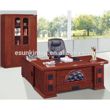 Mesa de escritório de luxo com estofados de couro impressionantes, Marca Esun (Modelo T300)